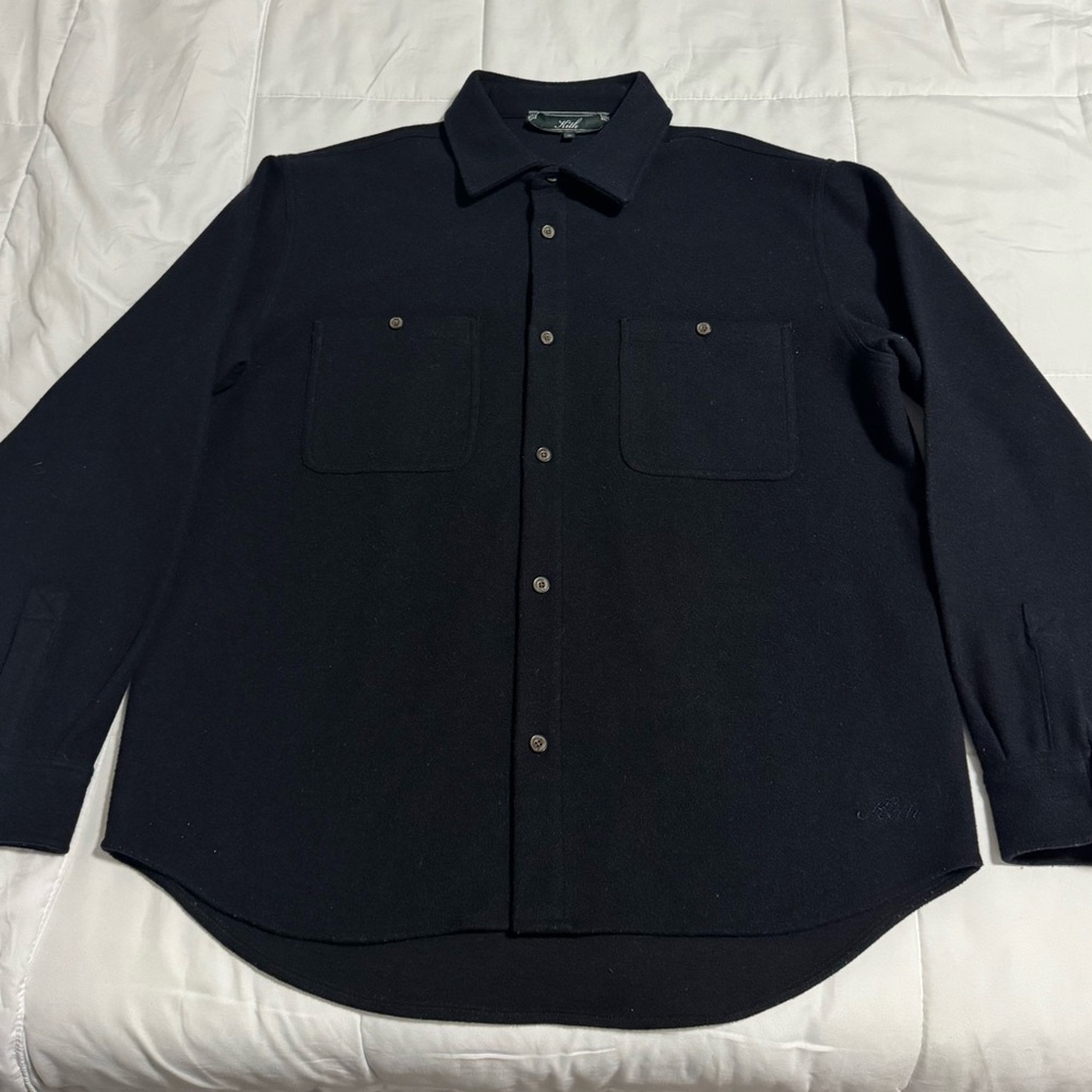 Kith Felted Jersey Apollo Shirt ‘Aphotic'